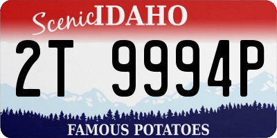 ID license plate 2T9994P