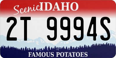 ID license plate 2T9994S