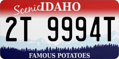 ID license plate 2T9994T