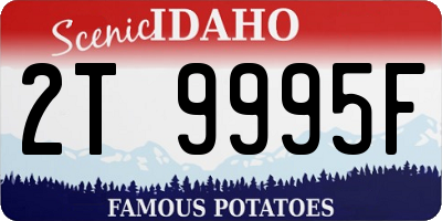 ID license plate 2T9995F