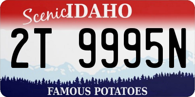 ID license plate 2T9995N