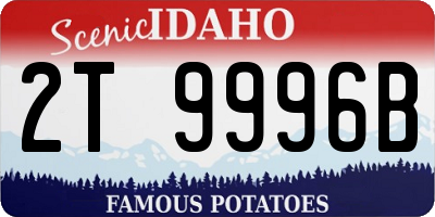 ID license plate 2T9996B