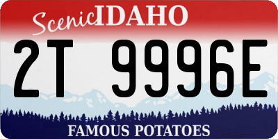 ID license plate 2T9996E