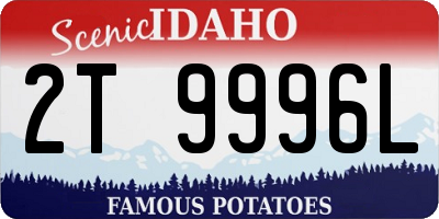 ID license plate 2T9996L