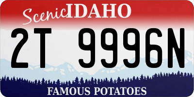 ID license plate 2T9996N
