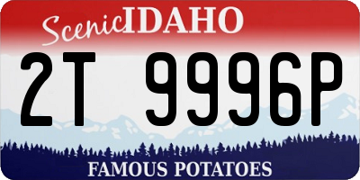 ID license plate 2T9996P
