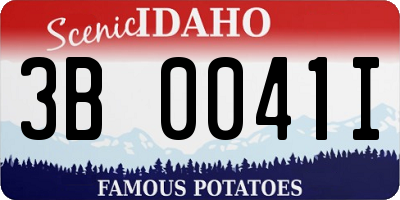ID license plate 3B0041I