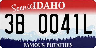 ID license plate 3B0041L