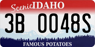 ID license plate 3B0048S