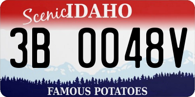 ID license plate 3B0048V