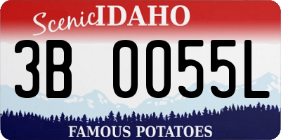ID license plate 3B0055L