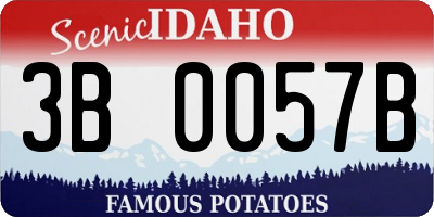 ID license plate 3B0057B