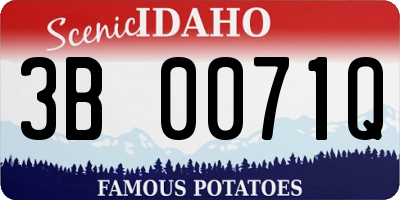 ID license plate 3B0071Q