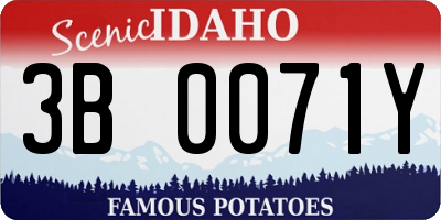 ID license plate 3B0071Y