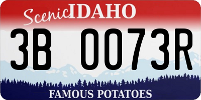 ID license plate 3B0073R
