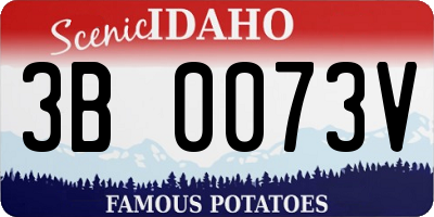 ID license plate 3B0073V