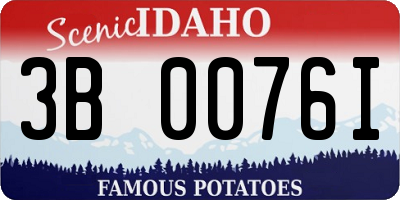 ID license plate 3B0076I