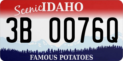 ID license plate 3B0076Q