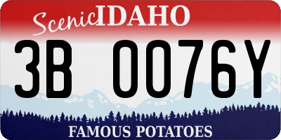 ID license plate 3B0076Y