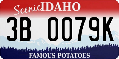 ID license plate 3B0079K