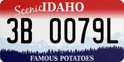 ID license plate 3B0079L