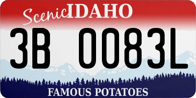 ID license plate 3B0083L