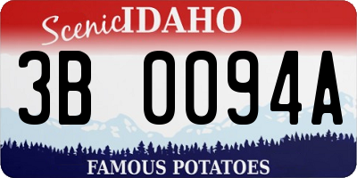 ID license plate 3B0094A