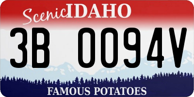 ID license plate 3B0094V