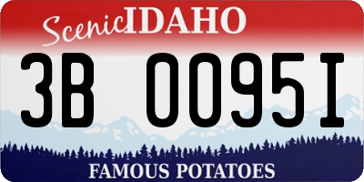 ID license plate 3B0095I