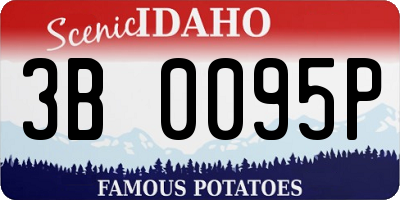 ID license plate 3B0095P