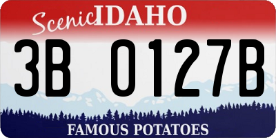 ID license plate 3B0127B