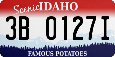 ID license plate 3B0127I