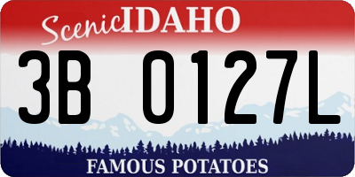 ID license plate 3B0127L