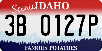 ID license plate 3B0127P