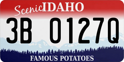 ID license plate 3B0127Q