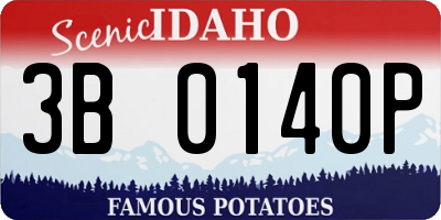 ID license plate 3B0140P