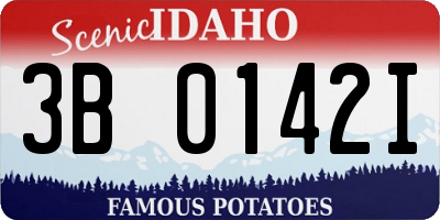 ID license plate 3B0142I