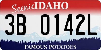 ID license plate 3B0142L