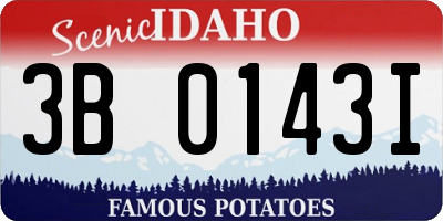ID license plate 3B0143I