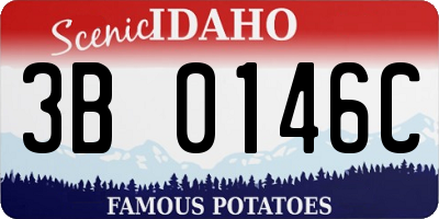 ID license plate 3B0146C