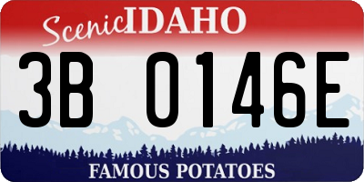 ID license plate 3B0146E