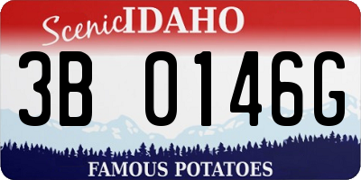 ID license plate 3B0146G