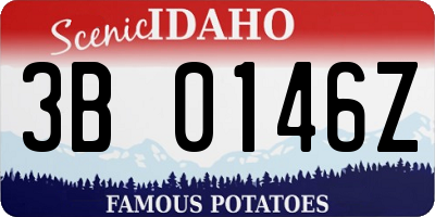 ID license plate 3B0146Z