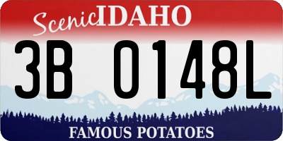 ID license plate 3B0148L