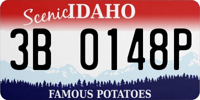 ID license plate 3B0148P