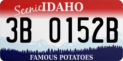 ID license plate 3B0152B