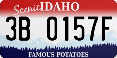 ID license plate 3B0157F