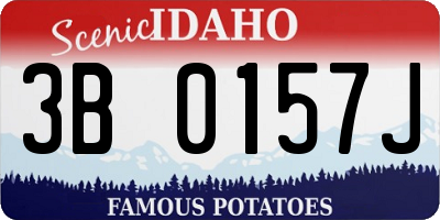 ID license plate 3B0157J