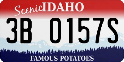 ID license plate 3B0157S