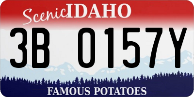 ID license plate 3B0157Y